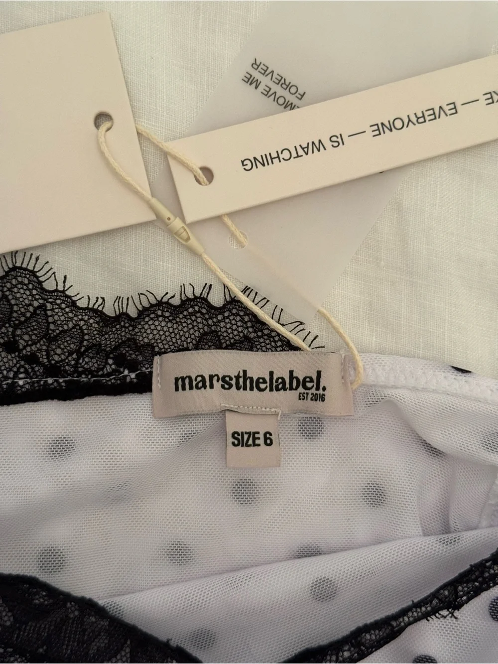 Mars the Label THE RAY LACE MAXI SKIRT IN POLKA DOT